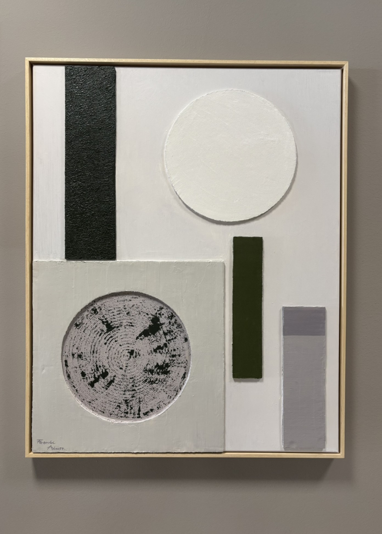 Minimal, 80x100 cm, geometriai, modern, struktura 8